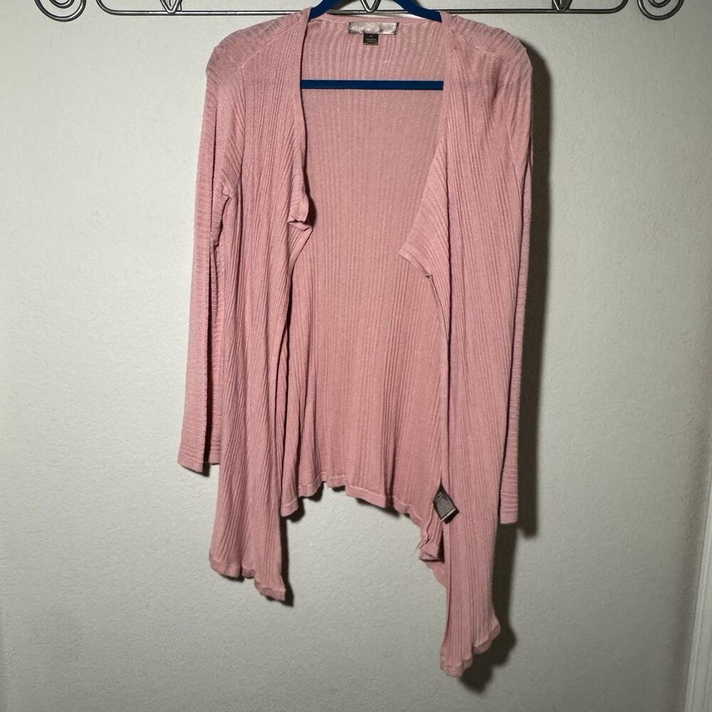 Alexandria & Oak Pink Cardigan Office Casual Business Flow Professional Cover Up